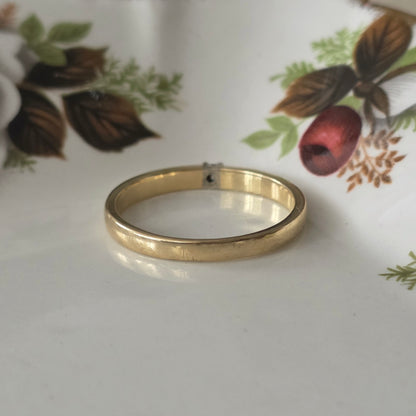 Vintage 14k gold solitair wedding ring diamond 0.05ct