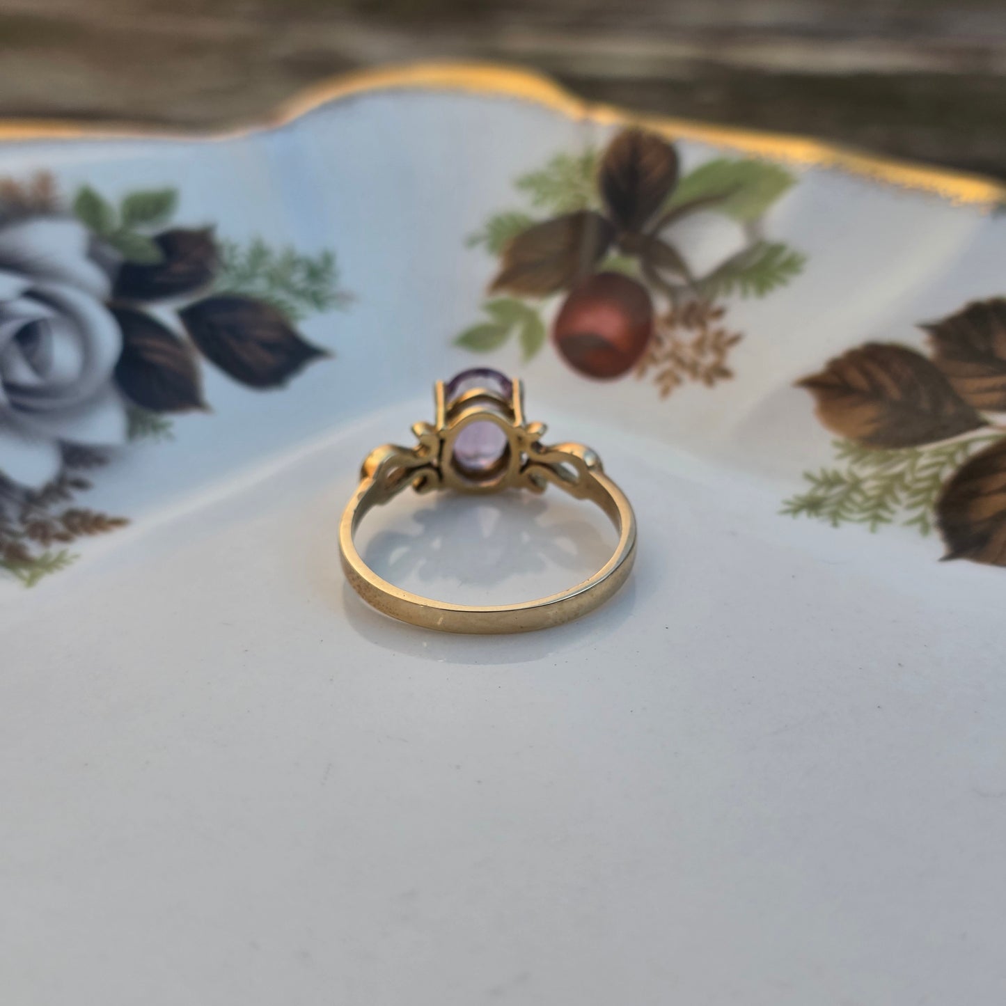 Vintage 14k gouden ring kunziet
