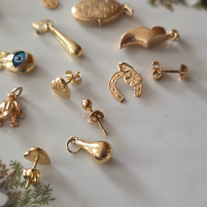 Vintage 18k gouden hanger drup