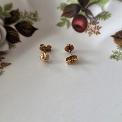 Vintage 18k gouden oorstekers sparkle