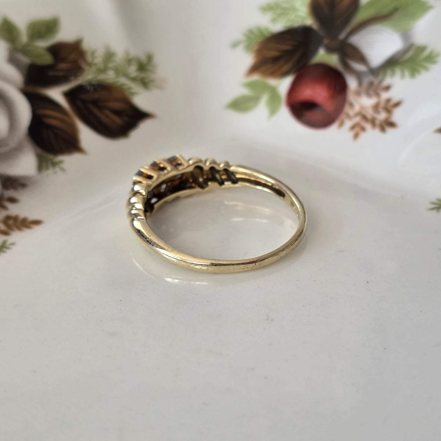 Vintage 14k gouden ring diamant 0.21ct