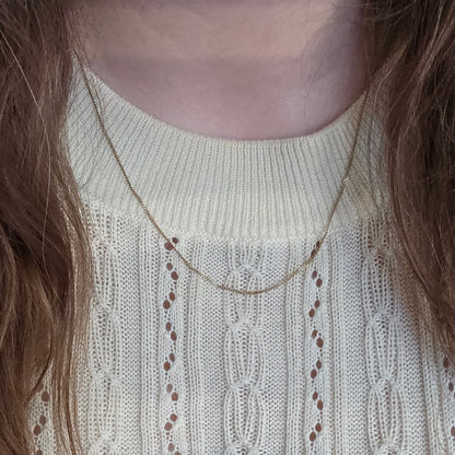 Vintage 14k gouden gourmet ketting