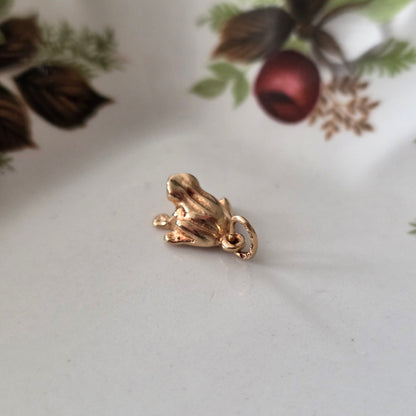 Vintage 18k gouden hanger kikker