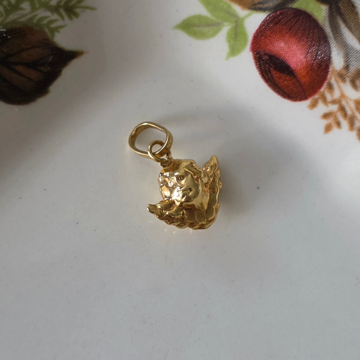 Vintage 18k gouden hanger engeltje