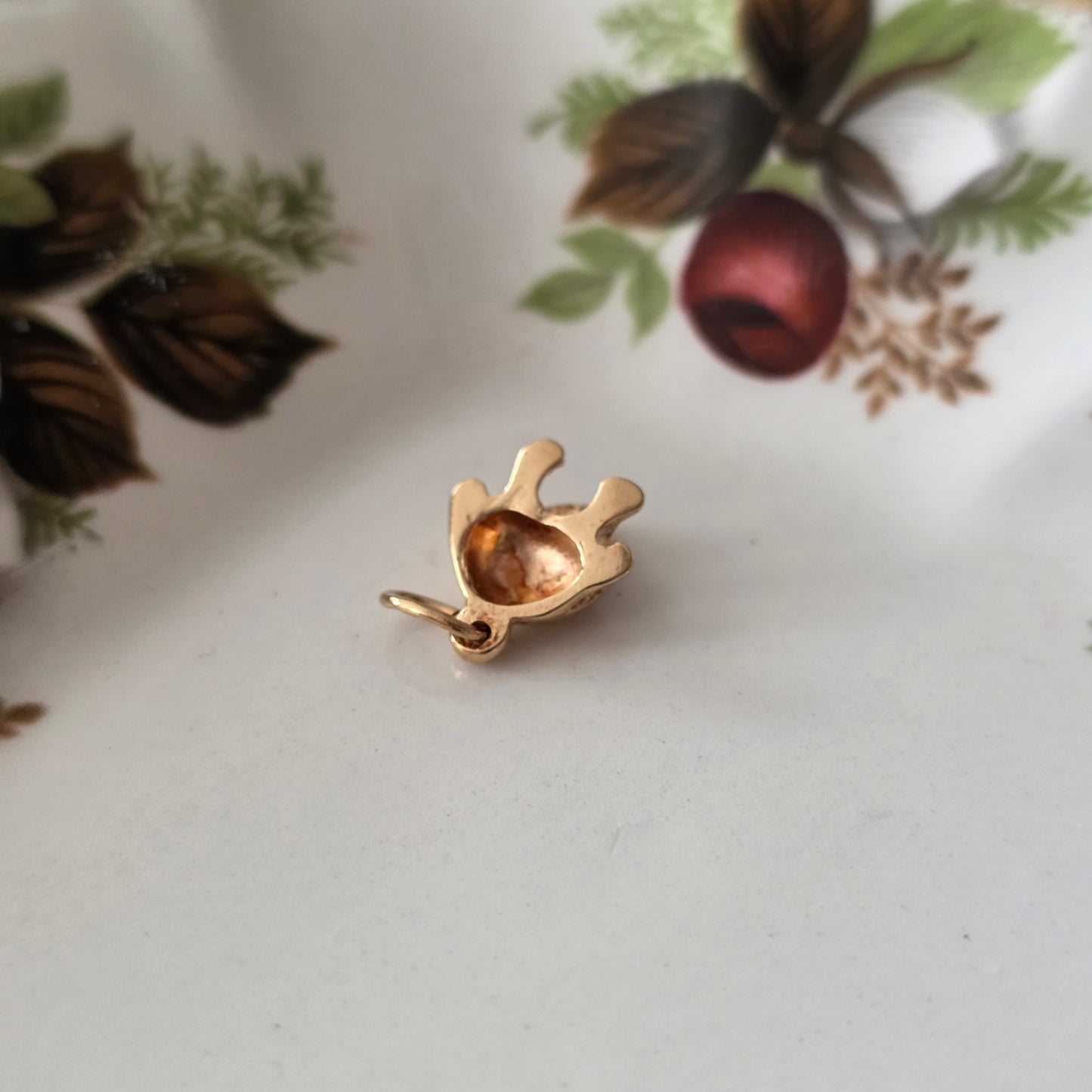 Vintage 18k gouden hanger kikker