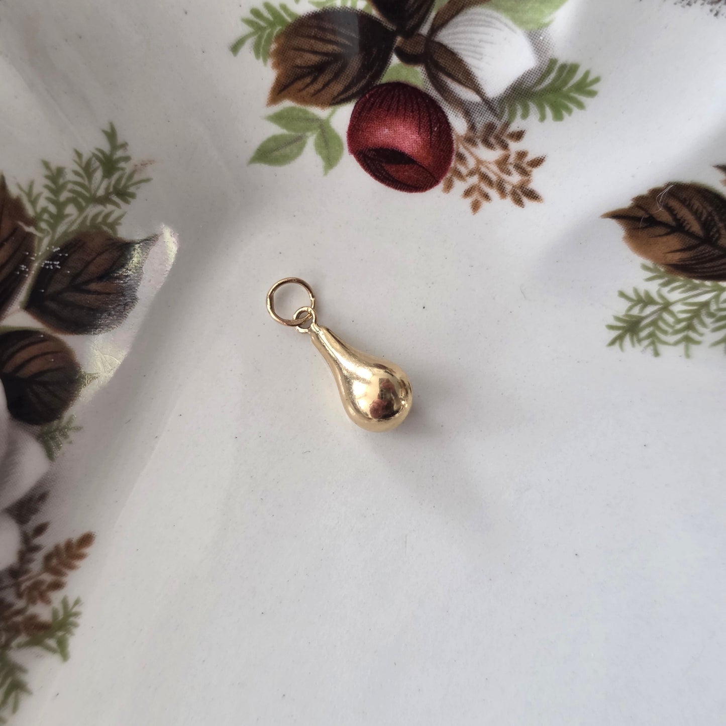 Vintage 18k gouden hanger drup