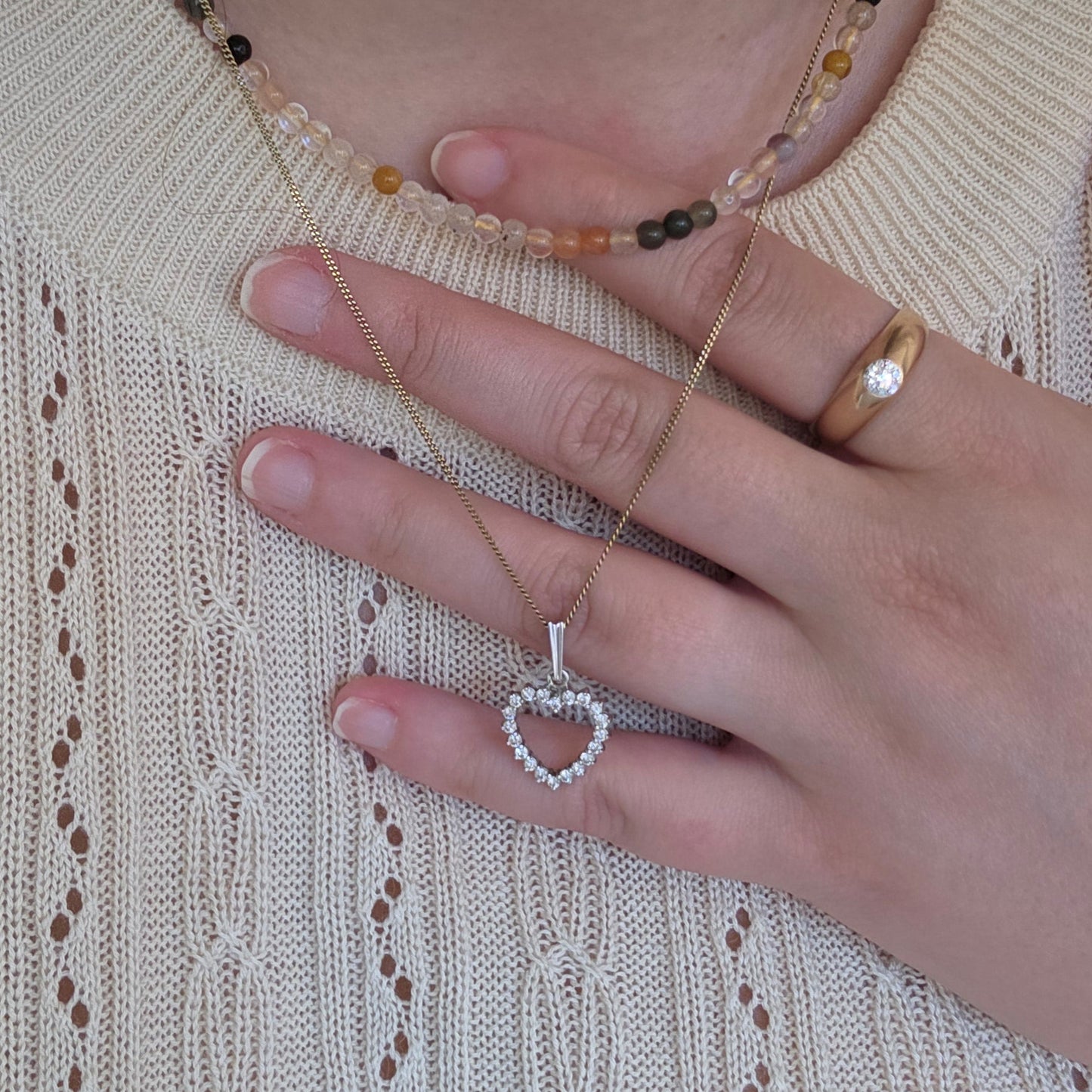 Vintage 14k gouden gourmet ketting