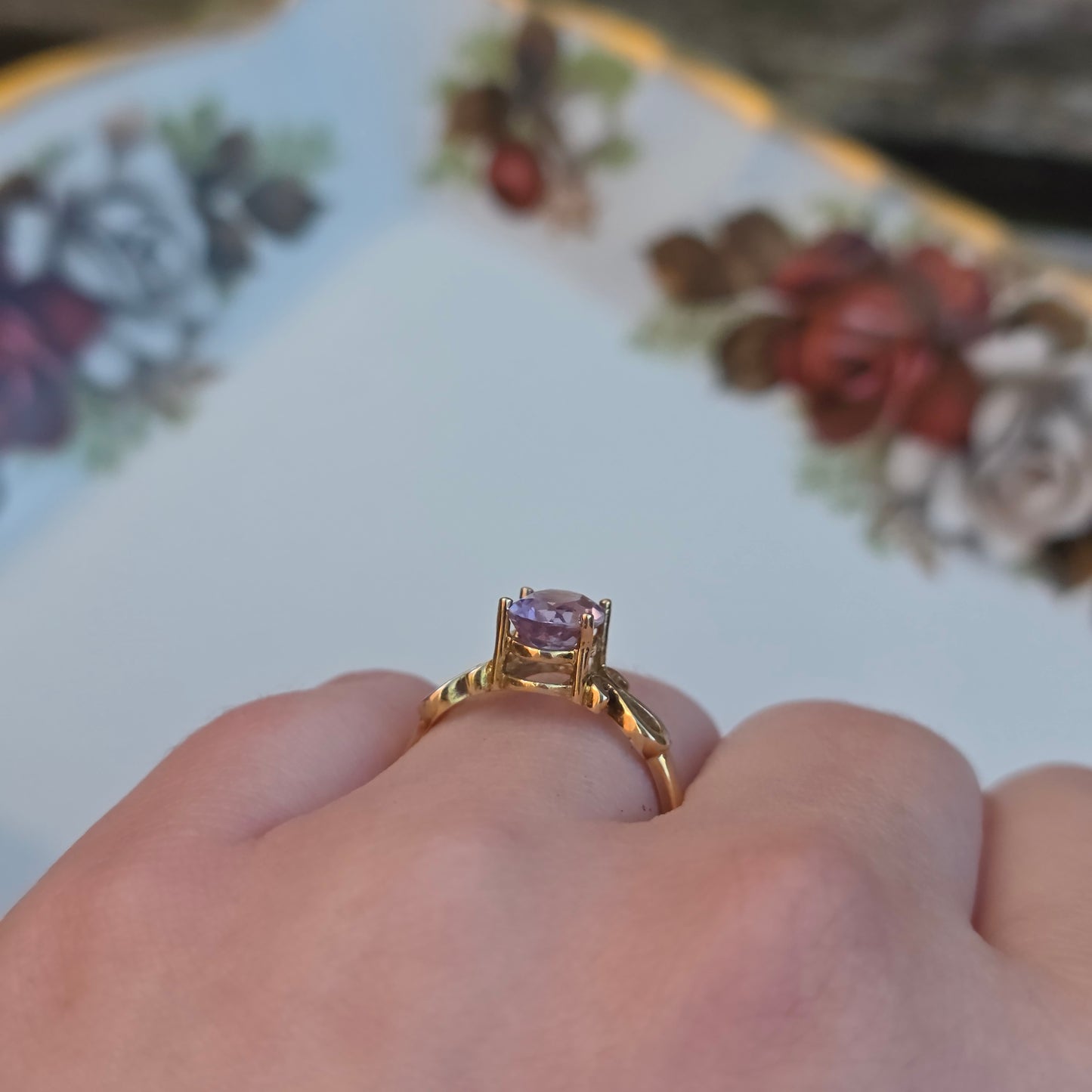 Vintage 14k gouden ring kunziet
