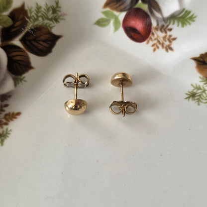 Vintage 14k gouden oorstekers dot