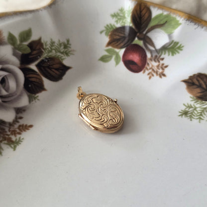 Vintage 18k gouden hanger medaillon ovaal