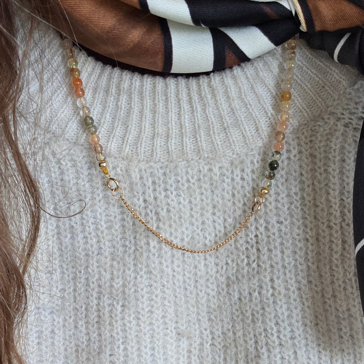 Vintage 14k gold chain extender