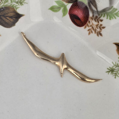 Vintage 14k gouden hanger vogel