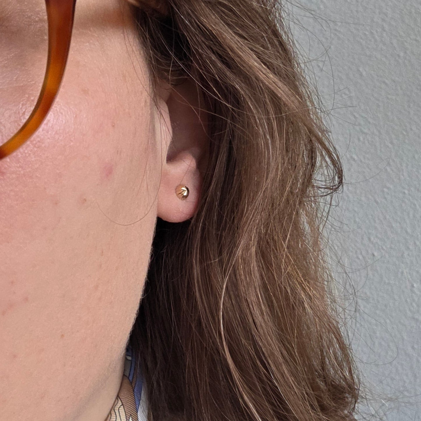 Vintage 18k gouden oorstekers sparkle