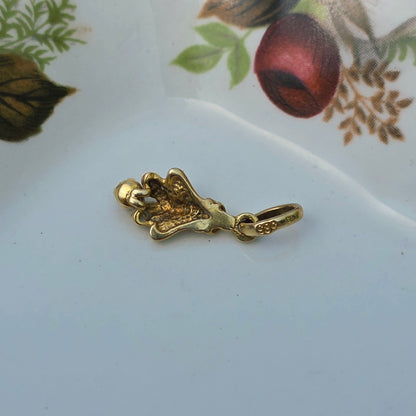 Vintage 14k gouden hanger diamant