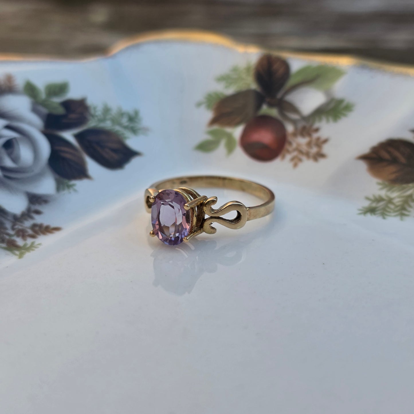 Vintage 14k gouden ring kunziet